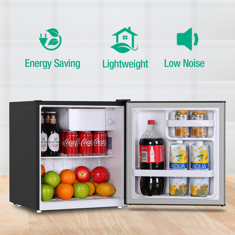 Frestec 1.7 Cubic Feet Portable Freestanding Mini Fridge with Freezer